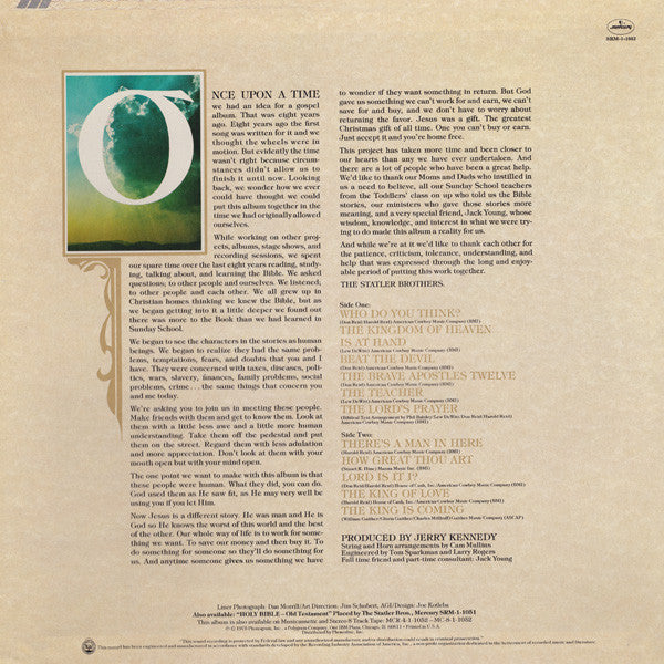 The Statler Brothers : Holy Bible: New Testament (Placed By The Statler Bros.) (LP, Album)