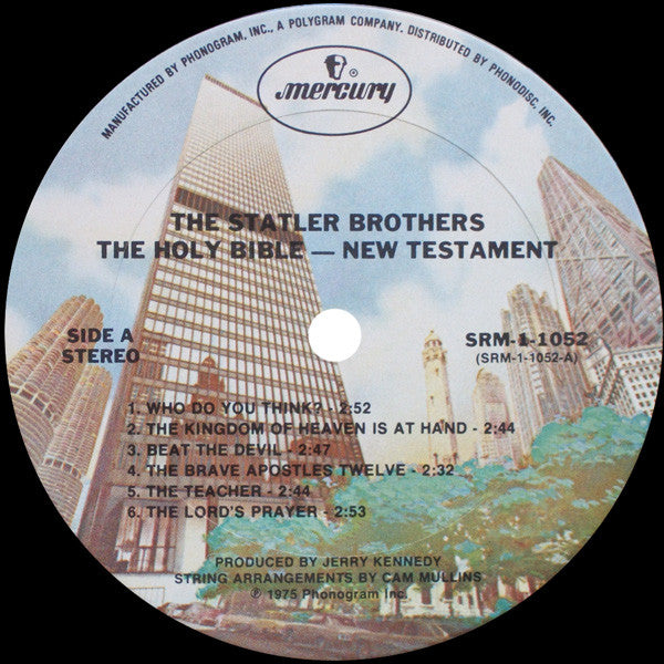 The Statler Brothers : Holy Bible: New Testament (Placed By The Statler Bros.) (LP, Album)
