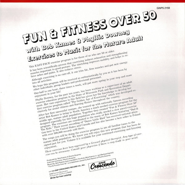 Bob Kames : Fun & Fitness Over 50 With Bob Kames & Phyliss Downey (LP)
