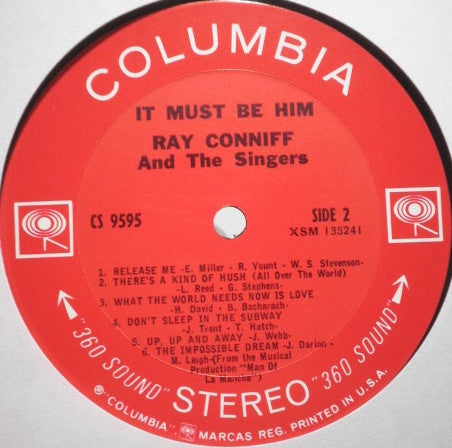 Ray Conniff And The Singers : It Must Be Him (LP, Album)