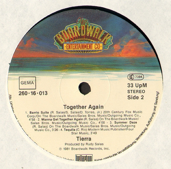 Tierra : Together Again (LP, Album)