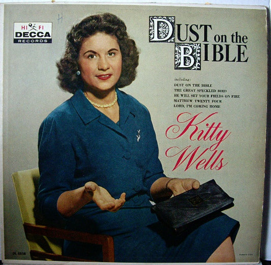Kitty Wells : Dust On The Bible (LP, Album, Mono)
