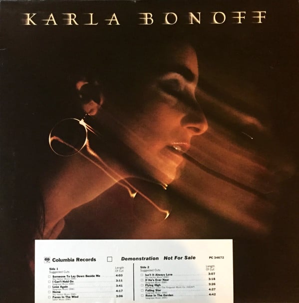 Karla Bonoff : Karla Bonoff (LP, Album, Promo)