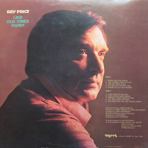 Ray Price : Like Old Times Again (LP)