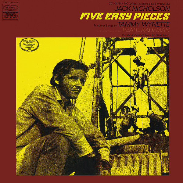 Various : Five Easy Pieces (Original Soundtrack Recording) (LP, Album, Ter)