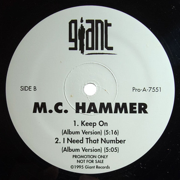 MC Hammer : Anything Goes On The Dance Floor (12", Promo)