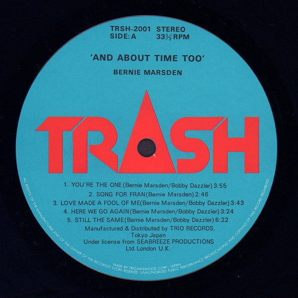 Bernie Marsden : And About Time Too (LP, Album)