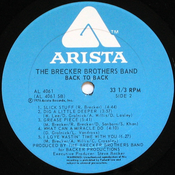 The Brecker Brothers Band* : Back To Back (LP, Album)