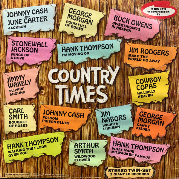 Various : Country Times (2xLP, Comp)