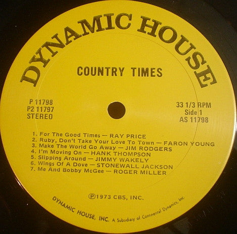 Various : Country Times (2xLP, Comp)
