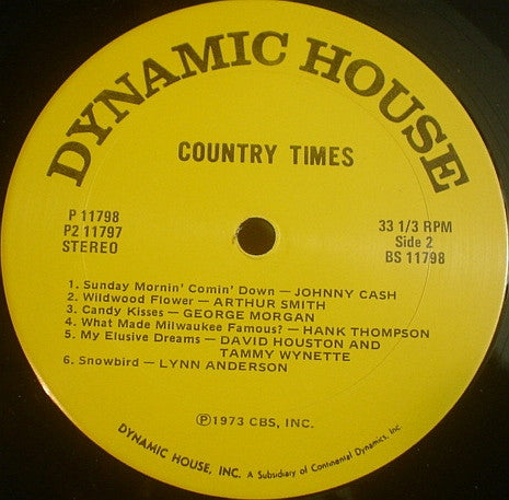 Various : Country Times (2xLP, Comp)