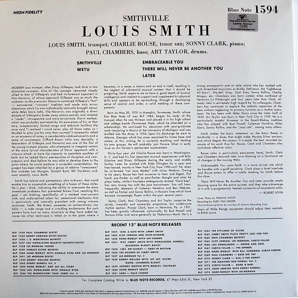 Louis Smith (2) : Smithville (2x12", Album, Mono, Ltd, Num, RE, Gat)