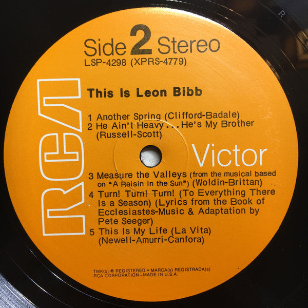 Leon Bibb : This Is Leon Bibb (LP, Album)
