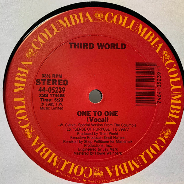 Third World : One To One (12")
