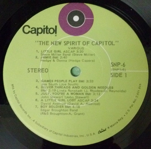 Various : The New Spirit Of Capitol (LP, Comp, Jac)
