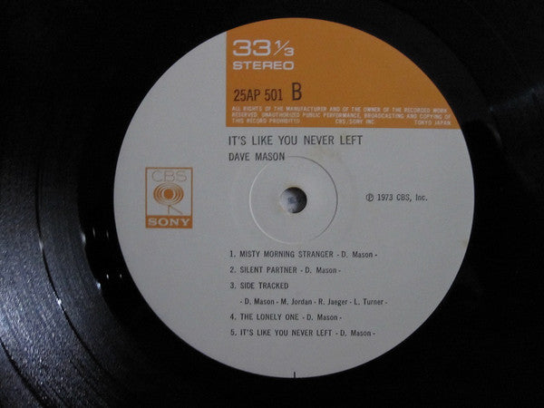 Dave Mason : It's Like You Never Left (LP, Album, RE, Gat)