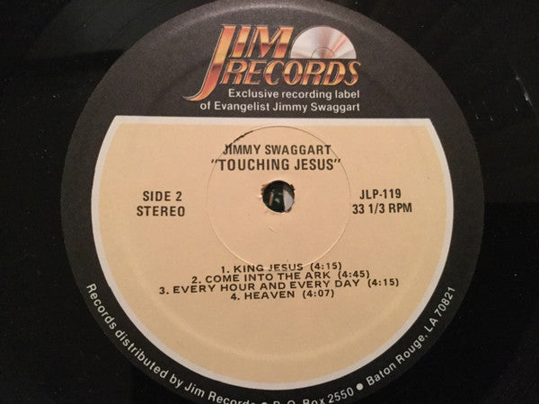 Jimmy Swaggart with Dwain Johnson : Touching Jesus (LP, Album)