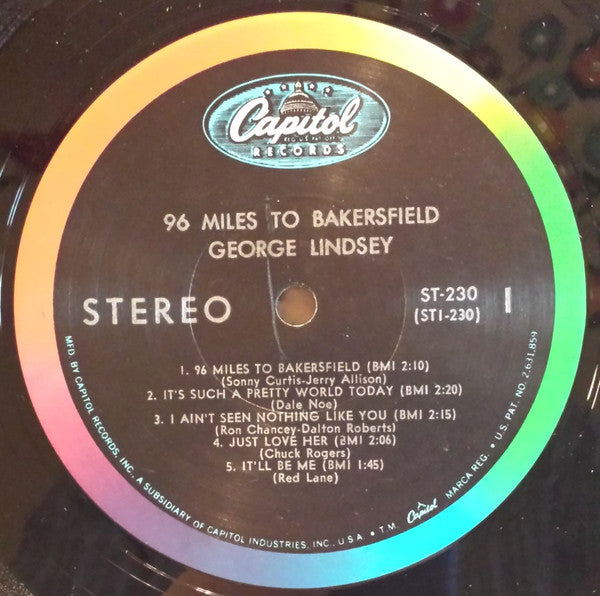 George Lindsey : 96 Miles To Bakersfield (LP)
