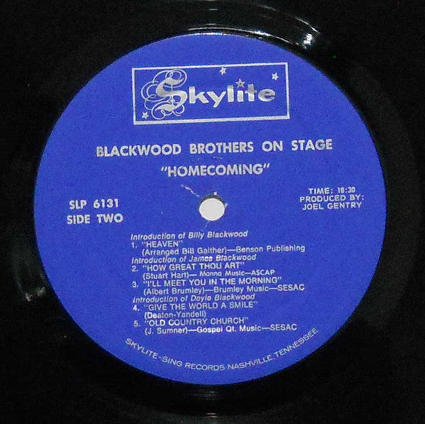 The Blackwood Brothers* : On Stage (LP)