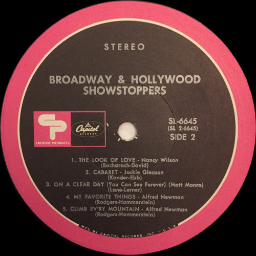 Various : Broadway & Hollywood Showstoppers (LP, Comp, Los)