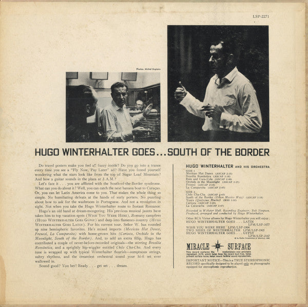 Hugo Winterhalter : Goes...South Of The Border (LP, Album)
