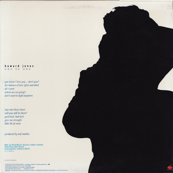 Howard Jones : One To One (LP, Album, Club)