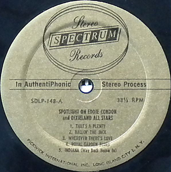 Eddie Condon Dixieland All-Stars : Spotlight On Eddie Condon (LP)