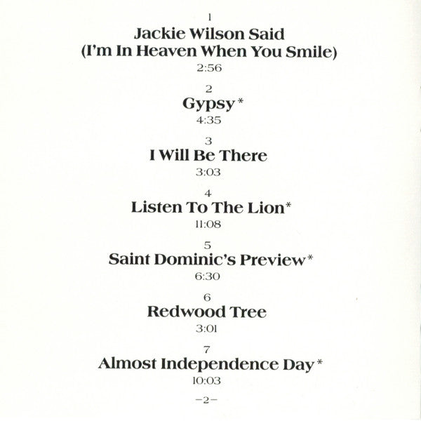 Van Morrison : Saint Dominic's Preview (CD, Album, Club, RE)