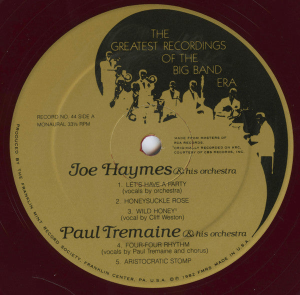 Various : The Greatest Recordings Of The Big Band Era (2xLP, Comp, Red)