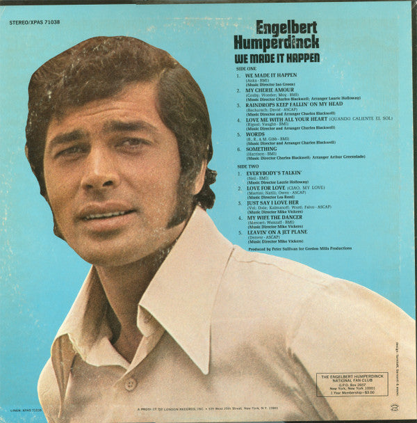 Engelbert Humperdinck : We Made It Happen (LP, Album)
