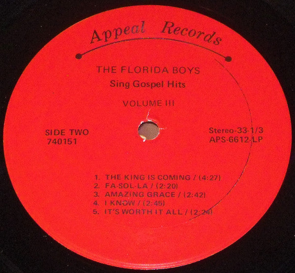The Florida Boys : The Florida Boys Sing Gospel Hits (Volume III) (LP, Album)