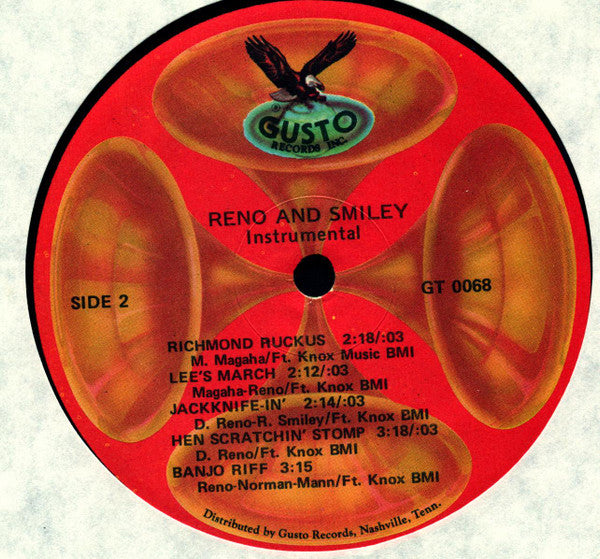 Reno And Smiley : Instrumentals (LP, Comp)