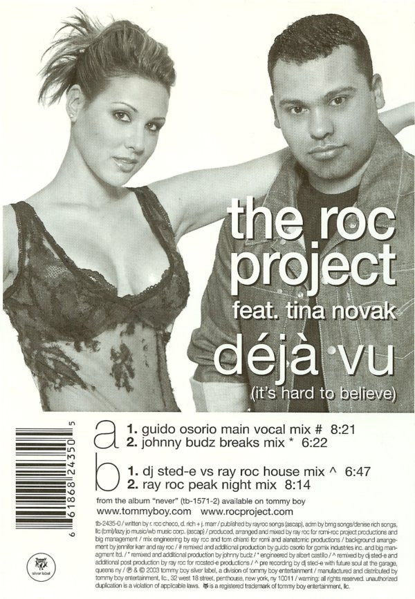 The Roc Project : Déjà Vu (It's Hard To Believe) (12")