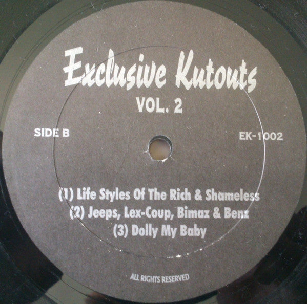 Various : Exclusive Kutouts Vol. 2 (12", Comp)