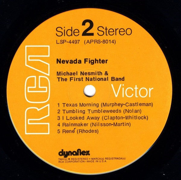 Michael Nesmith & The First National Band : Nevada Fighter (LP, Album, RCA)