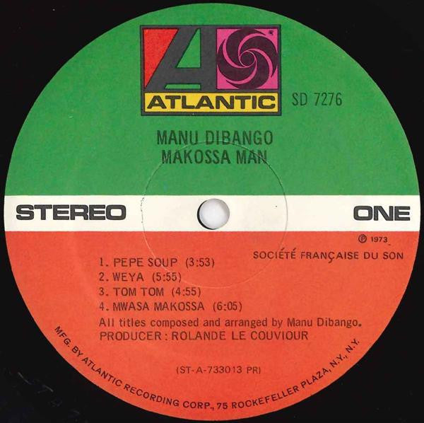 Manu Dibango : Makossa Man (LP, Album, Pre)