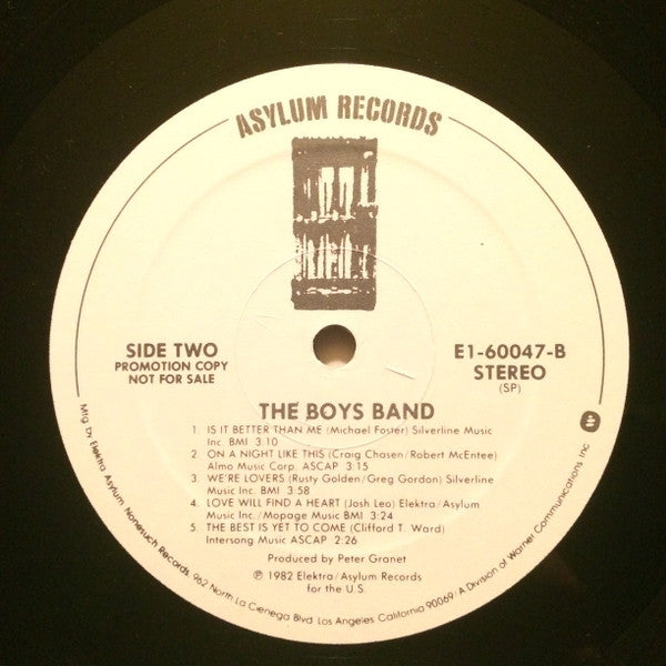 The Boys Band : The Boys Band (LP, Album, Promo, Spe)