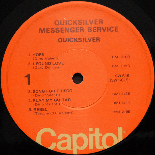 Quicksilver* : Quicksilver (LP, Album, RE)