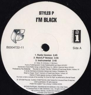 Styles P : I'm Black / Leaving The Game (12")