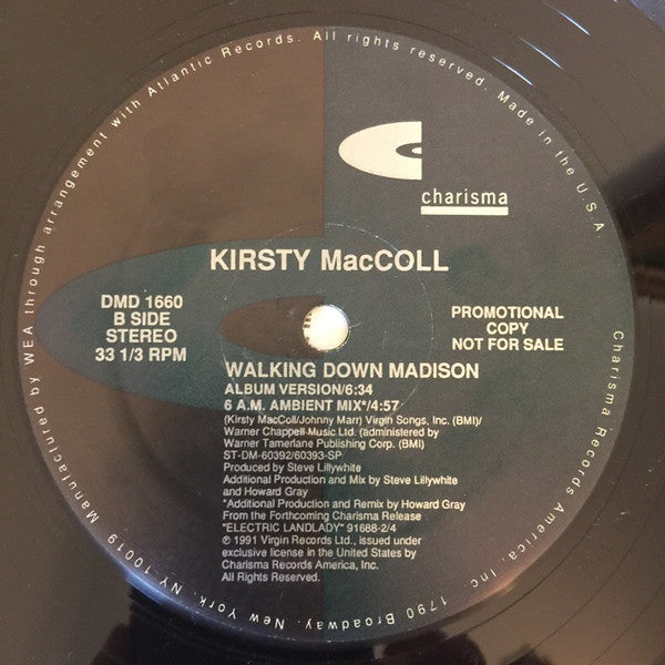 Kirsty MacColl : Walking Down Madison (12", Promo)