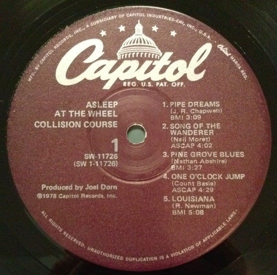 Asleep At The Wheel : Collision Course (LP, Album, Win)