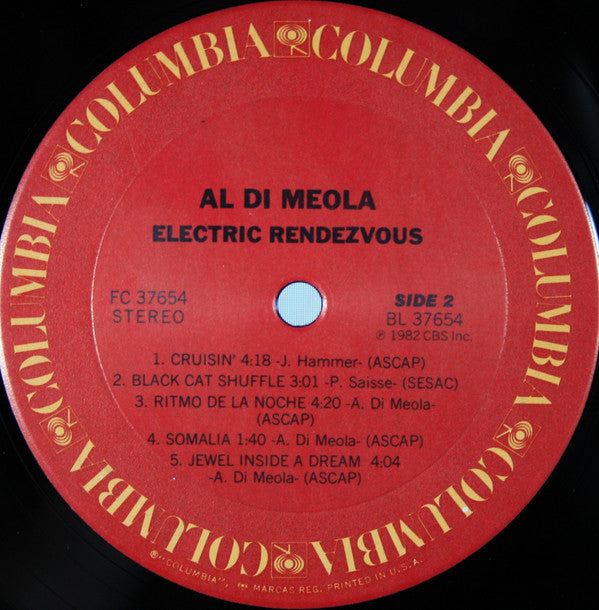 Al Di Meola : Electric Rendezvous (LP, Album, Pit)