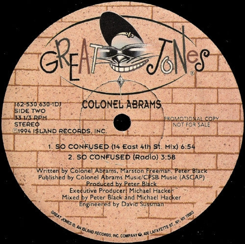 Colonel Abrams : So Confused (12", Promo)