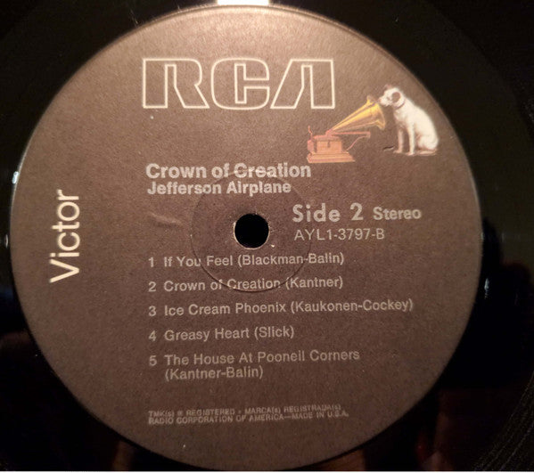 Jefferson Airplane : Crown Of Creation (LP, Album, RE)