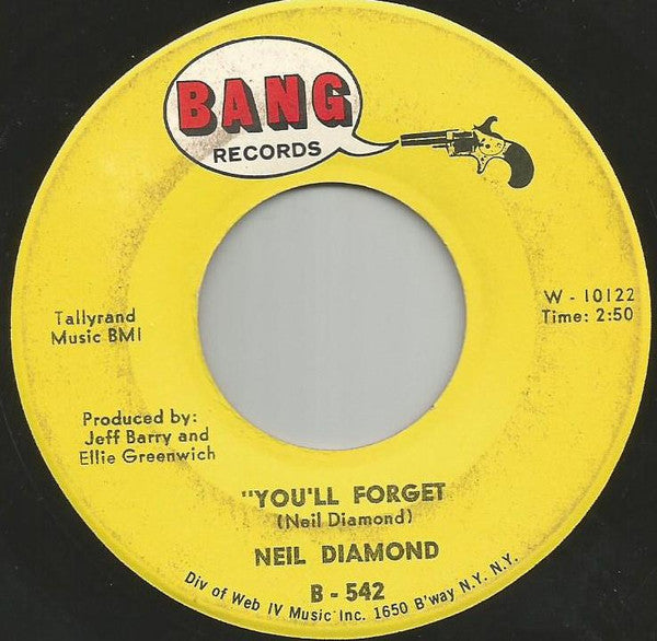 Neil Diamond : Girl, You'll Be A Woman Soon (7", Single)