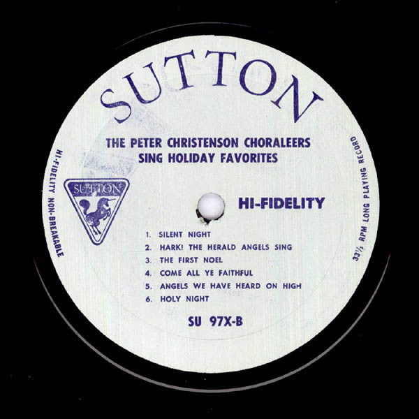 The Peter Christianson Choraleers : The Peter Christianson Choraleers Sing Holiday Favorites (LP, Album, Mono)