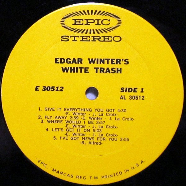Edgar Winter's White Trash : Edgar Winter's White Trash (LP, Album, Pit)