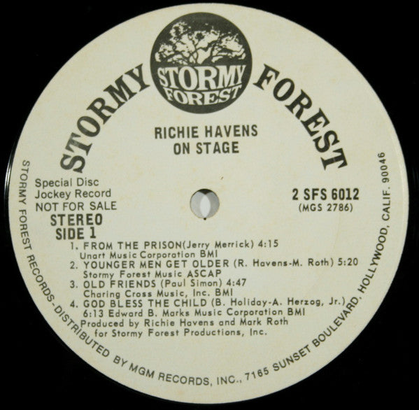 Richie Havens : On Stage (2xLP, Album, Promo, Gat)