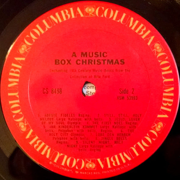 Rita Ford's Music Boxes : A Music Box Christmas (LP, Album, RE)