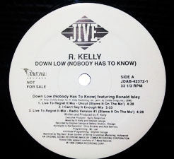 R. Kelly : Down Low (Nobody Has To Know) (12", Promo)